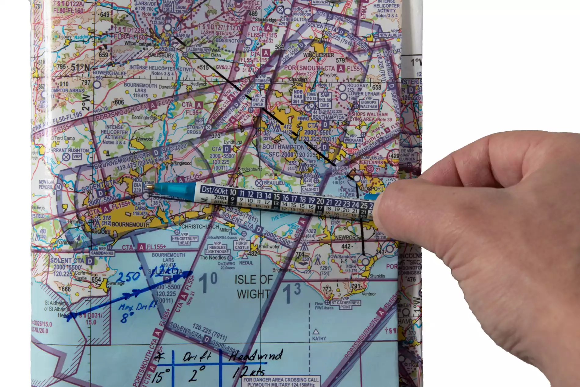 Next, measure your flight distance.